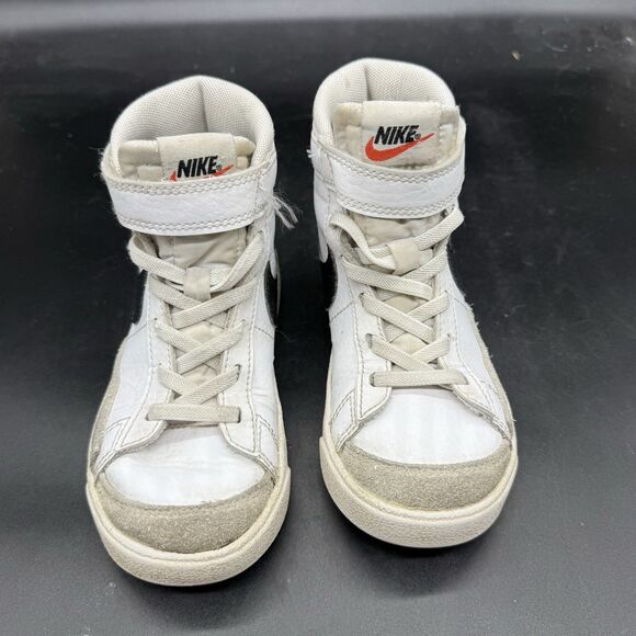 Nike Blazer Mid 77 White Black Sneakers DA4087-100 Kid’s Size 11C - Picture 3 of 6